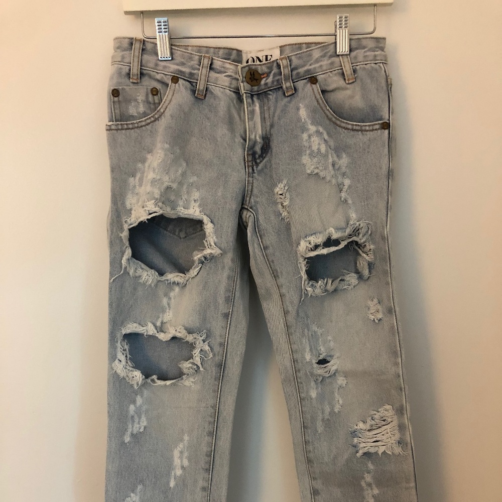 One Teaspoon Trashed Freebird Denim